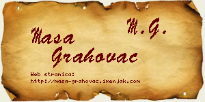 Maša Grahovac vizit kartica